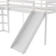 preview thumbnail 8 of 16, Solid Pine Wood Twin Size L-Shaped Loft Bed with Ladders and Slide