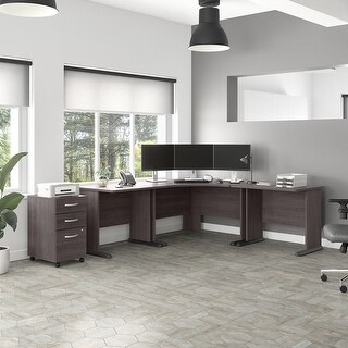 Studio A 83W Large Corner Desk with Drawers by Bush Business Furniture