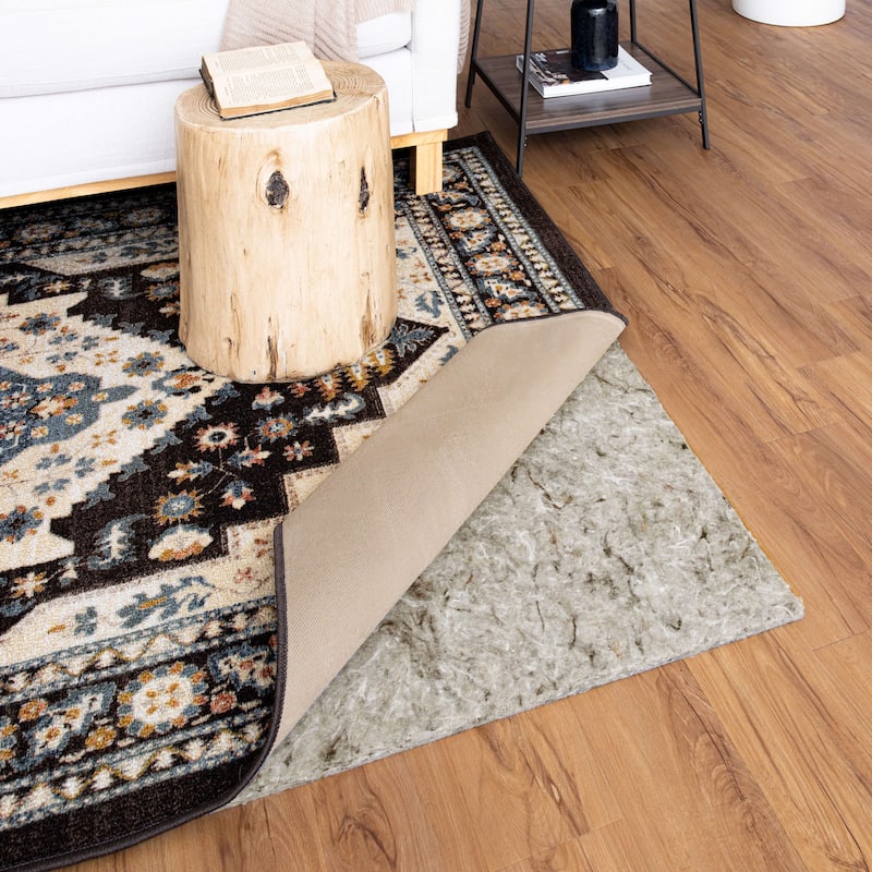 Mohawk Home Felt Rug Pad 1/2" Inch Thick Plush Comfort Cushion - Grey