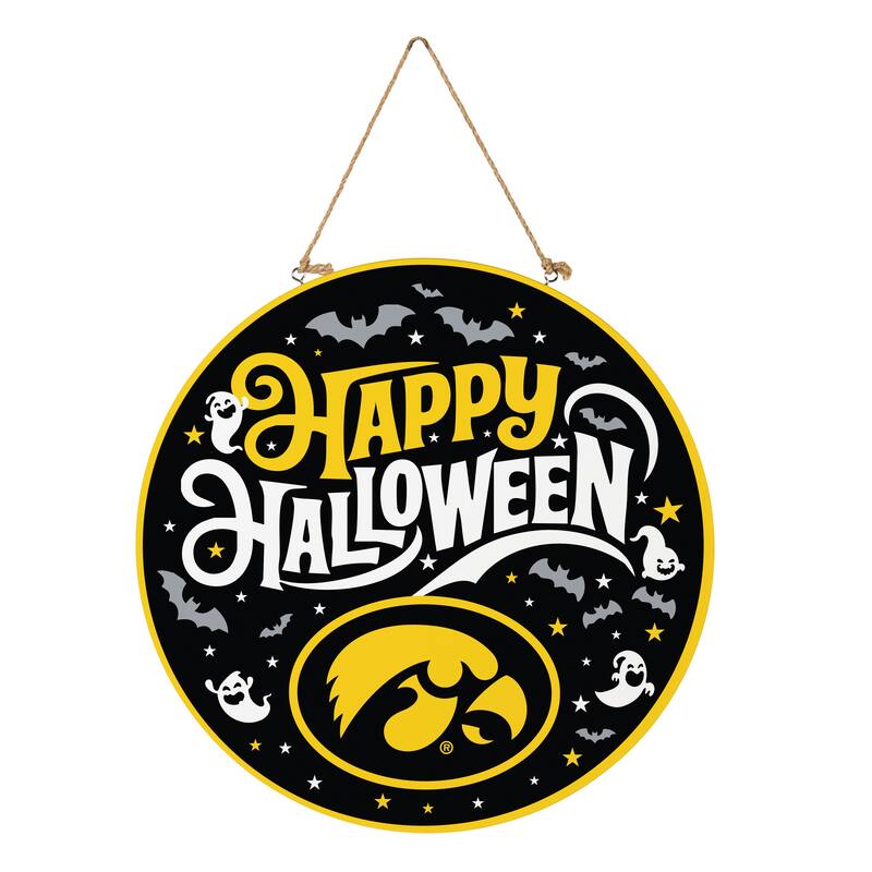 University of Iowa 18" x 18" Halloween Door Décor Wall Sign
