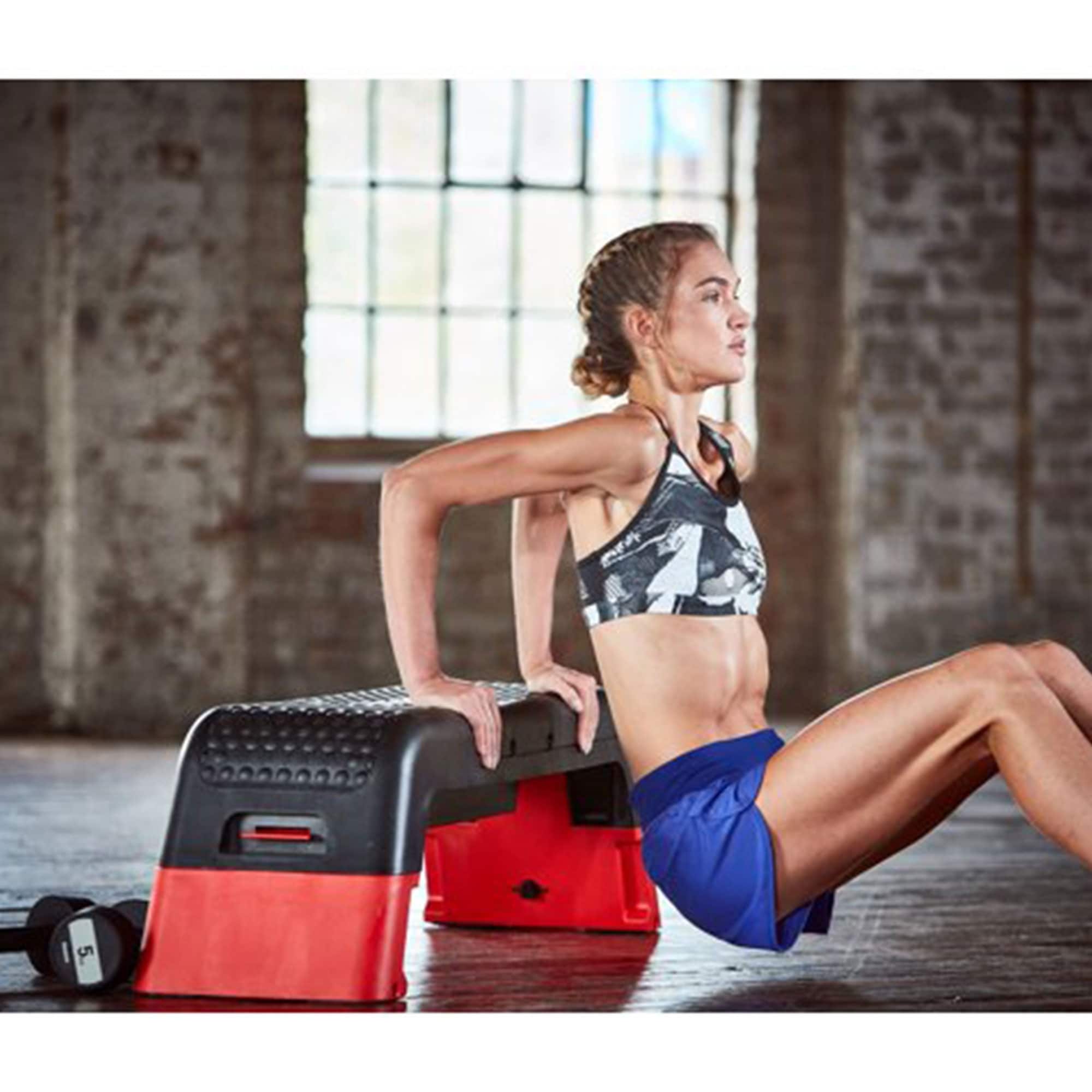 Reebok professional deck workout bench 2025 black