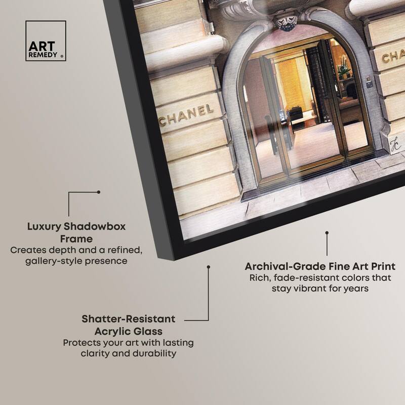 Expensive Store in Paris Shadowbox by Art Remedy