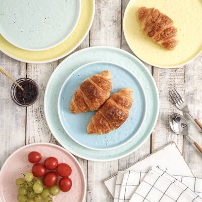 Stone Lain Elena Stoneware Dinnerware Mix and Match Multicolor Set