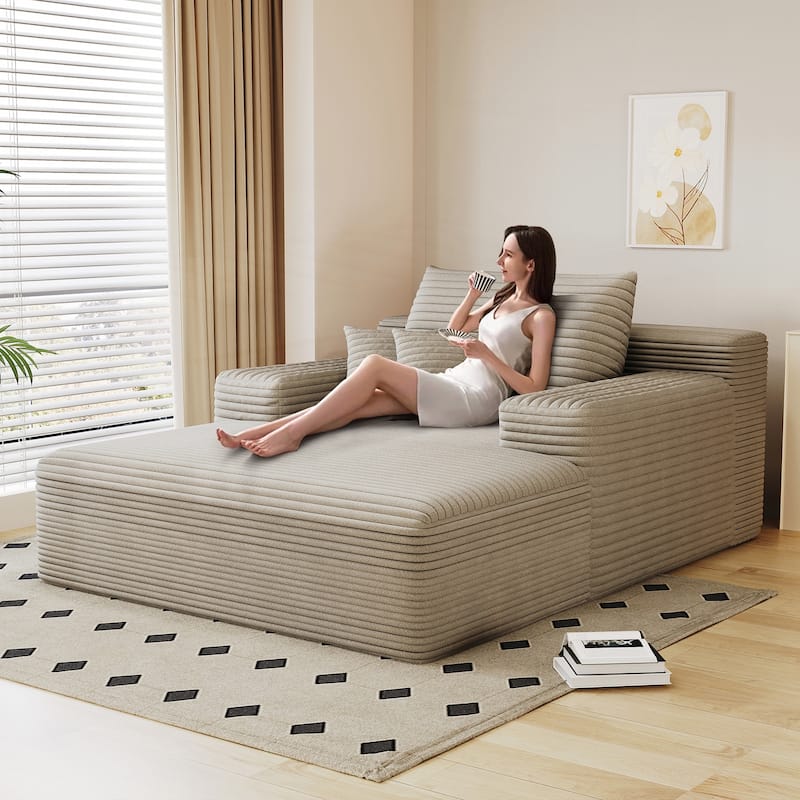 Oversized Upholstered Sofa Bed