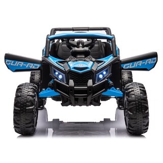 12V Ride On Car with Remote Control, UTV for Kids, Three-Point Safety Harness, Music Player, LED Lights, Off-Road Adventure