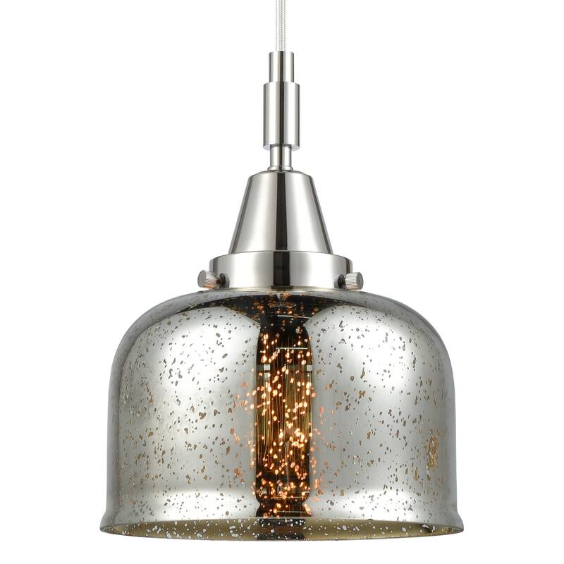 Innovations Lighting 447-1P-G78 Bell 8" Wide Mini Pendant with - Polished Chrome