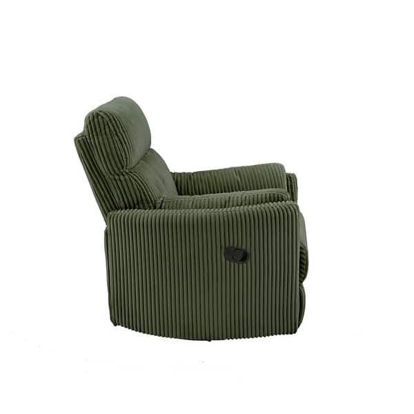 Volans Swivel Chair, Modern Corduroy Fabric Upholstery Barrel Swivel