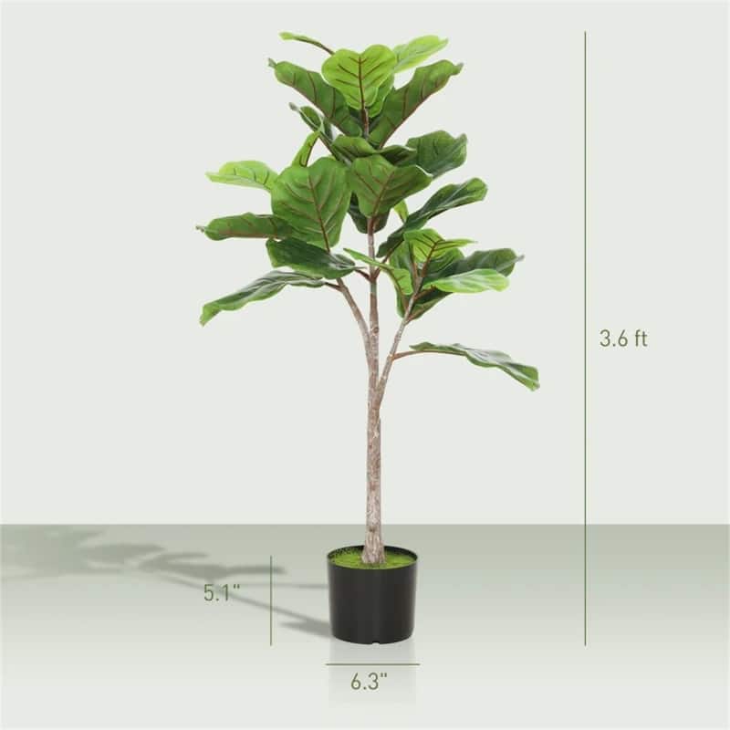 Artificial Fig Tree, Potted Plant, used For home and Office decoration, Green