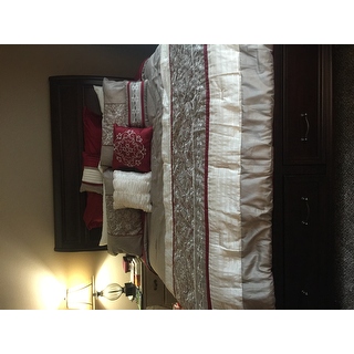 Madison Park Essentials Katarina Red 24 Piece Complete Bed