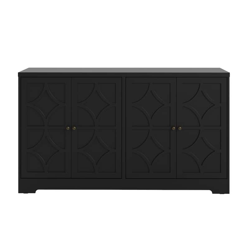 58" Sideboard Cabinet with 4 Doors