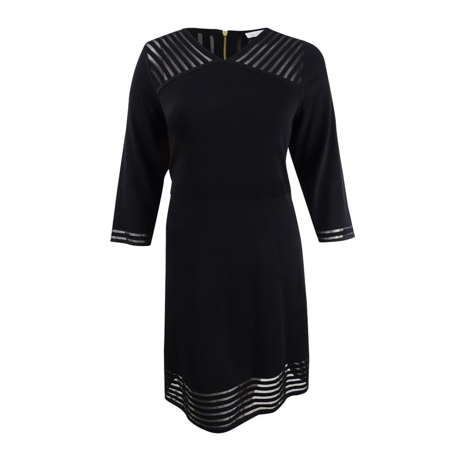 black aline dress plus size