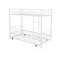 preview thumbnail 18 of 16, Contemporary Twin-Over-Twin Metal Bunk Bed With Trundle,Can be Divided into two beds,No Box Spring needed