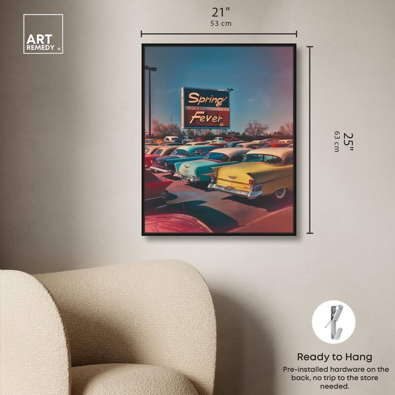Spring Drive By Canvas by Art Remedy