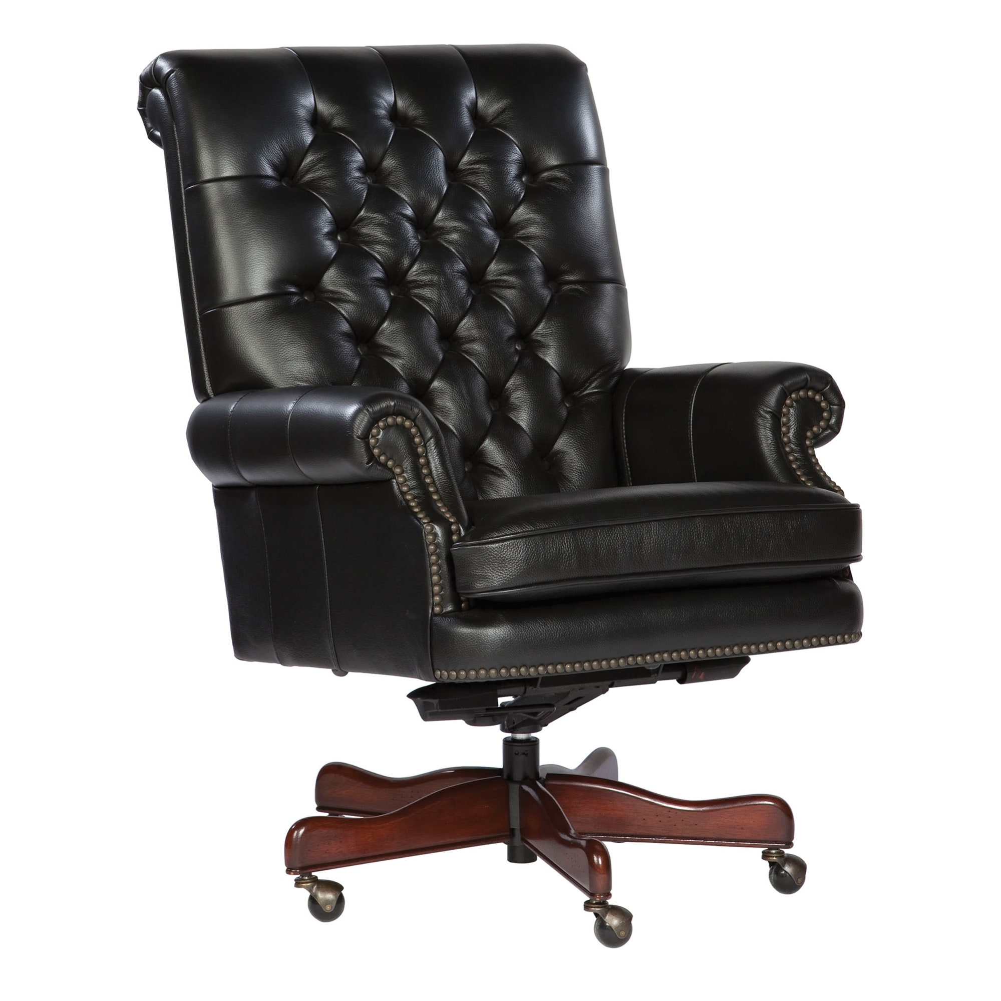 Black chesterfield top office chair