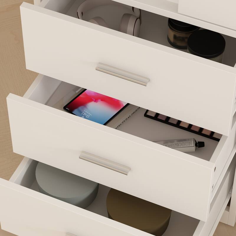 Dresser LED-Lit Vanity Dressing Cabinet with Full-Length Mirror