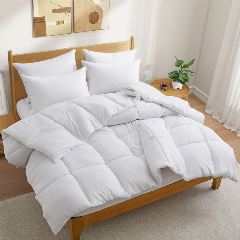 All Season Down Alternative Comforter Duvet Insert with Soft Cover