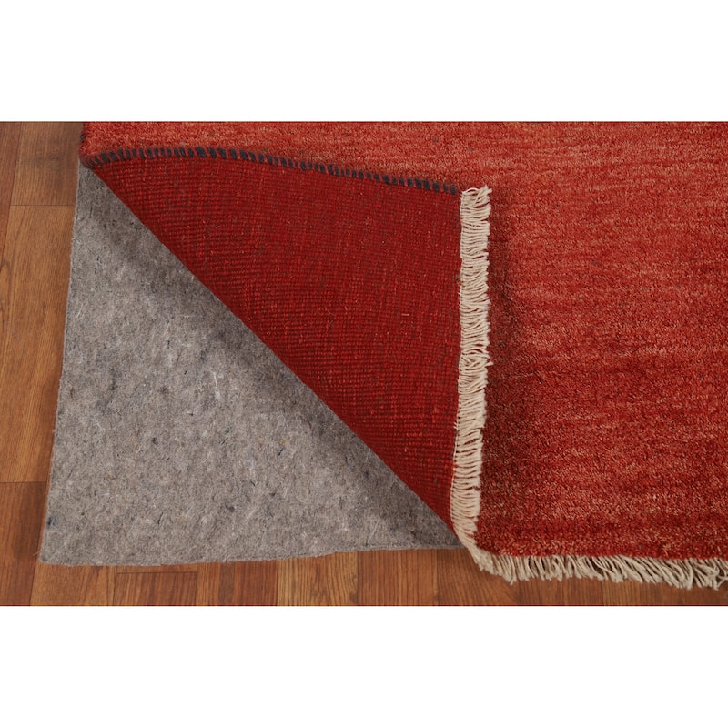 Tribal Gabbeh Persian Rug Handmade Wool Carpet - 5'8"x 7'4"