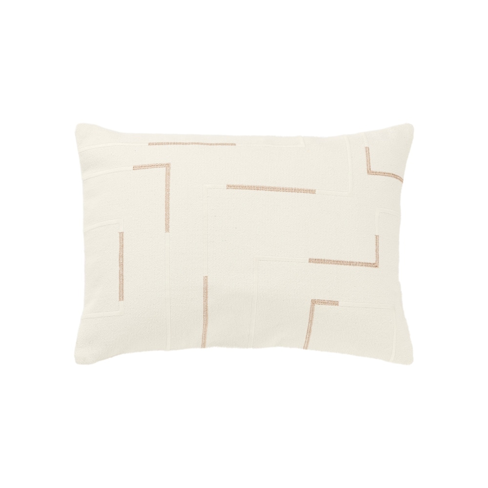 Rizzy Home Transitional Ivory Poly Filled Pillow - 14"x20"