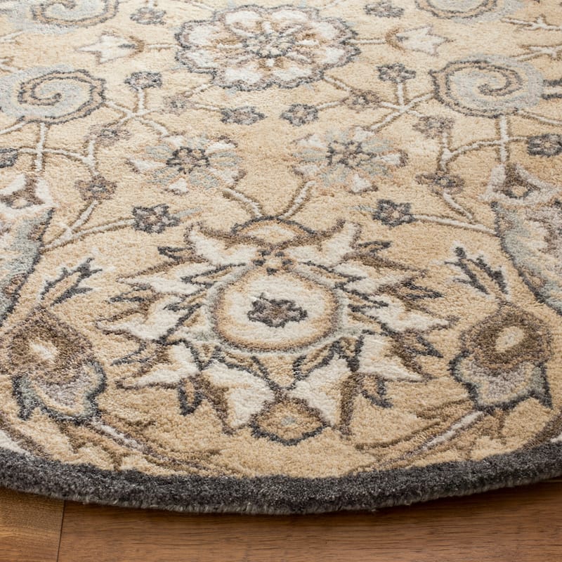 SAFAVIEH Handmade Bella Faith Modern Floral Wool Rug