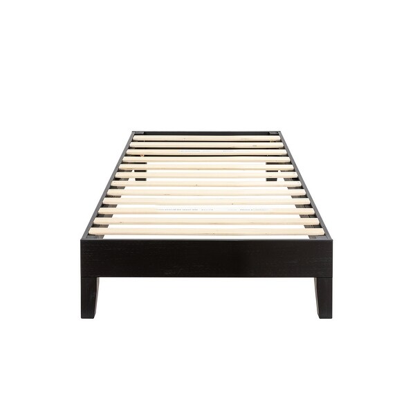 Crown comfort size 12 inch classic solid wood platform bed frame cheap