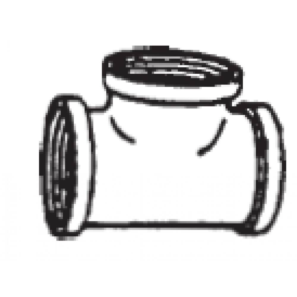 American Imaginations 0.75 in. x 0.75 in. x 0.75 in. Brass Tee; Brass