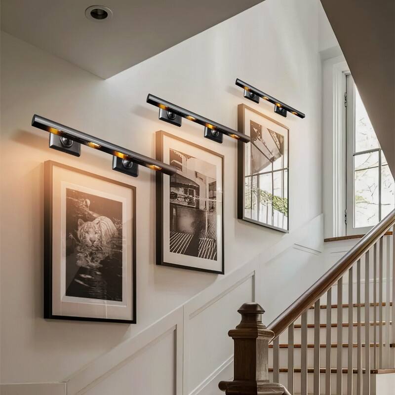 KAYLA Adjustable Gold Picture Wall Sconce - 1-Light, Multiple Sizes (8-30 in.)