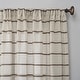 preview thumbnail 17 of 20, Clean Window Twill Stripe Anti-Dust Linen Blend Sheer Curtain Panel, Single Panel