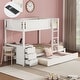 preview thumbnail 19 of 47, Twin over Twin Bunk Bed With Twin size Trundle,Storage And Desk for Bedroom