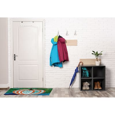 Artistic Pumpkin Fall Design Chenille Area Rug
