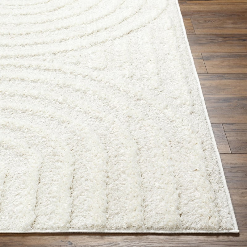 Livabliss Rodos Mod Neutral Rainbow Plush Area Rug