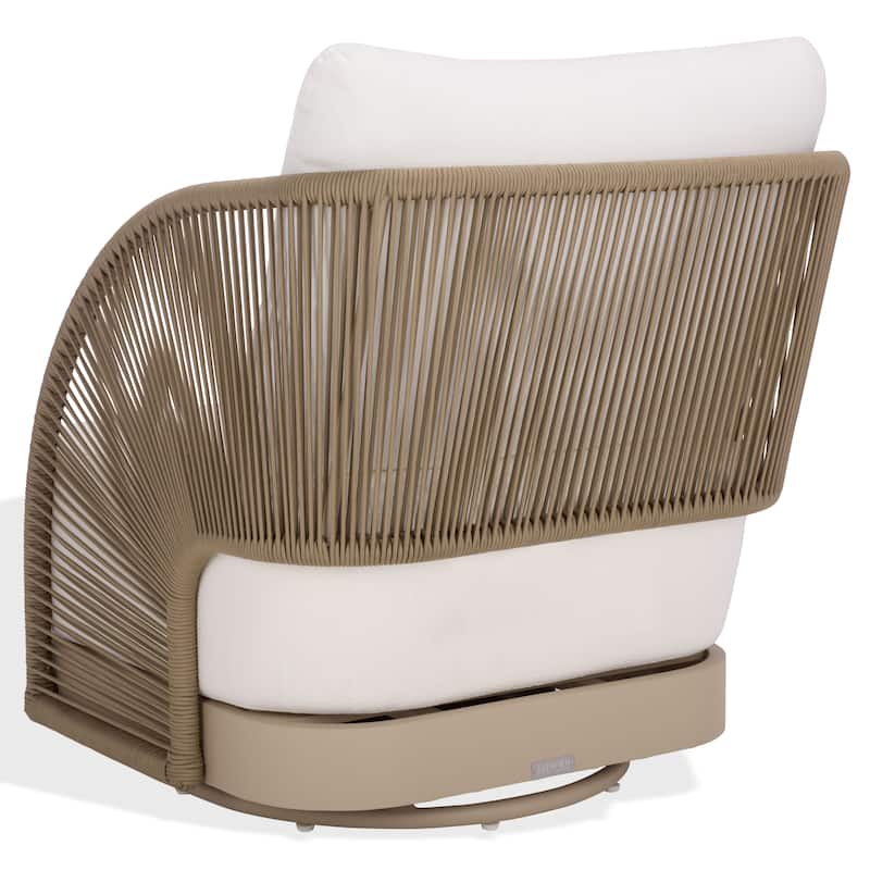 SAFAVIEH COUTURE Adelandra Swivel Outdoor Chair - 30"W x 32"D x 30"H