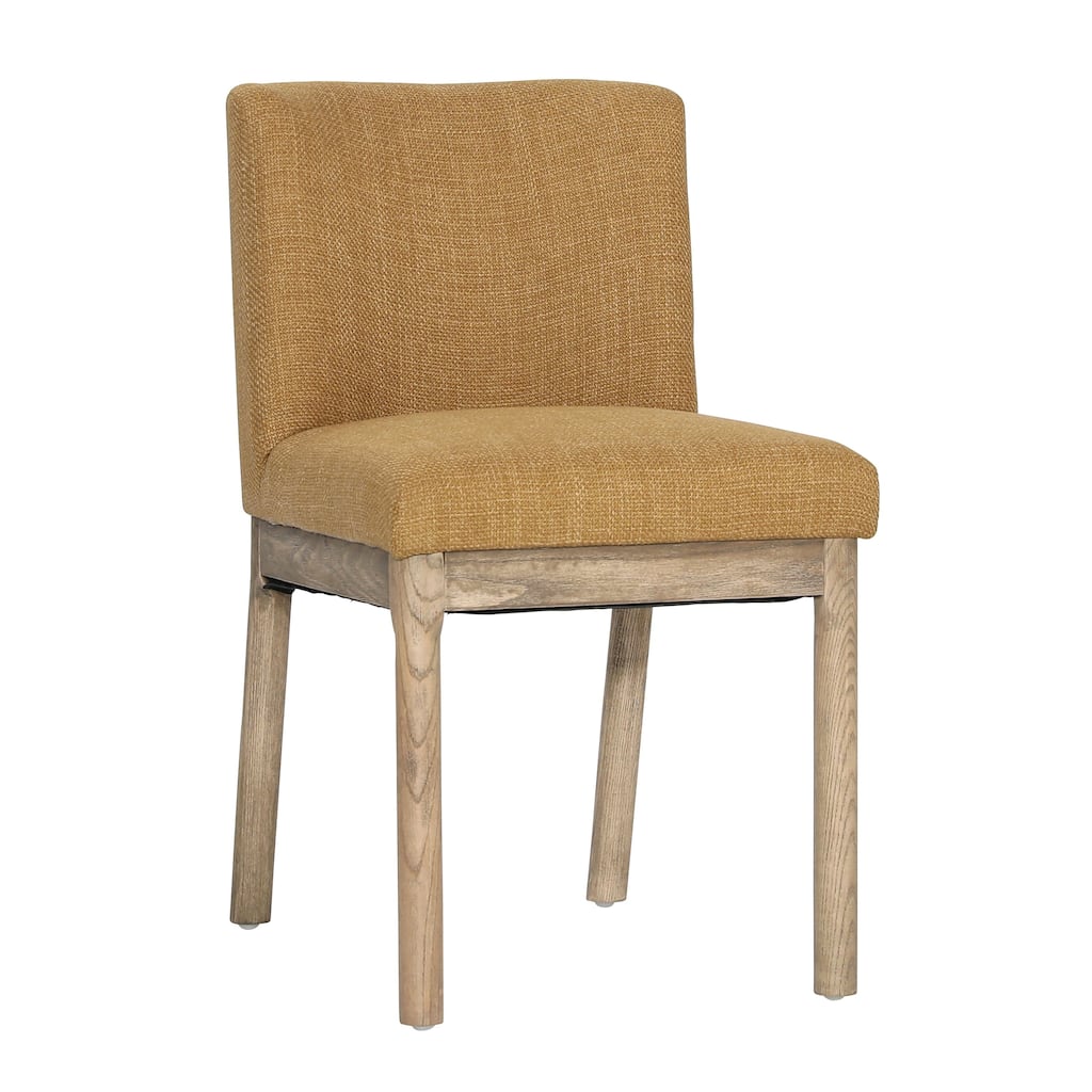 Cassidy Mango Upholstered Dining Chair, Mustard