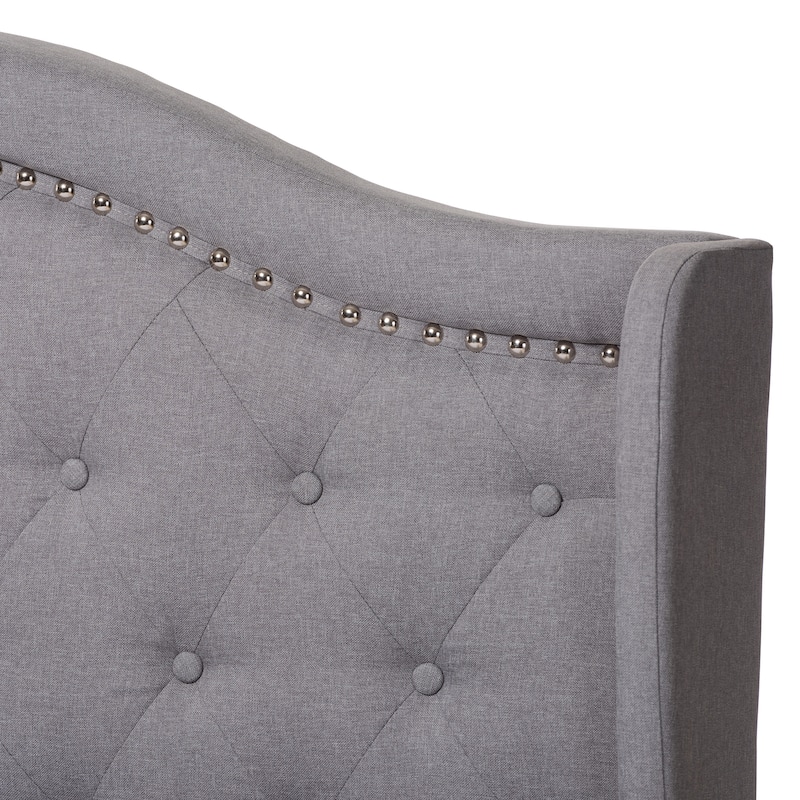 Chic Modern Upholstered Bed - Fabric Platform Bed Frame for Bedroom - Low Profile Design