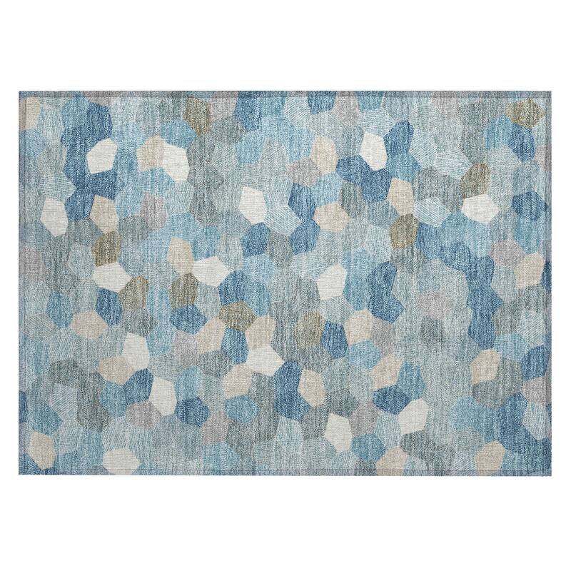 Machine Washable Indoor/ Outdoor Modern Loyd Chantille Rug