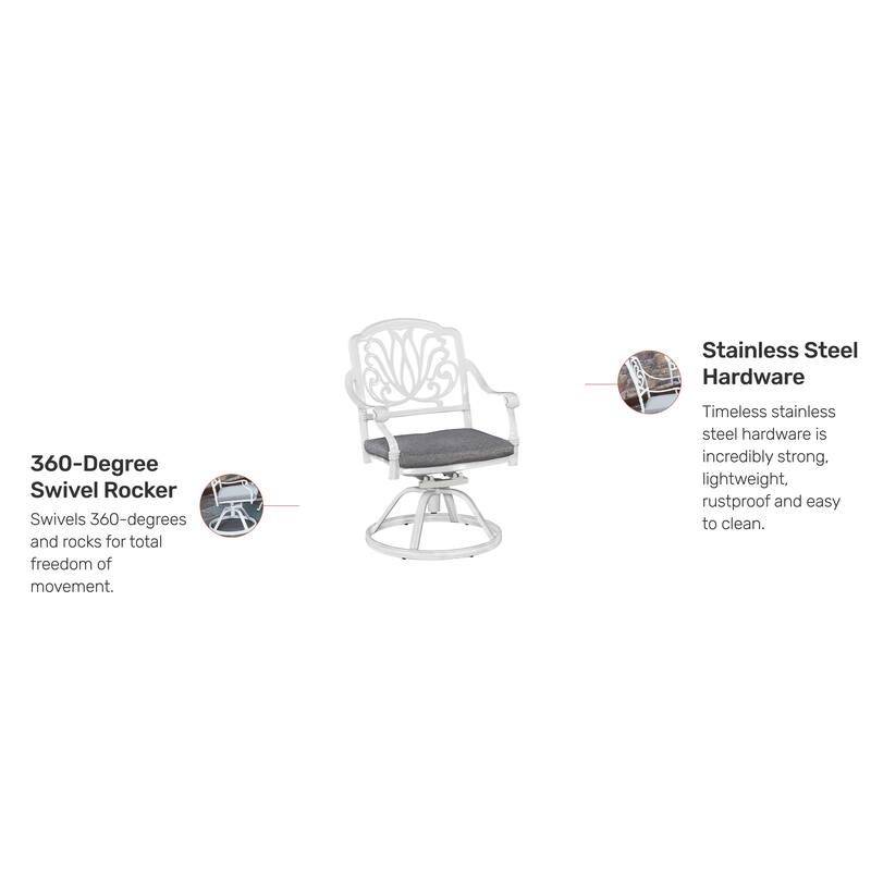 Capri Outdoor Swivel Rocking Chair by homestyles