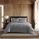 preview thumbnail 1 of 6, Eddie Bauer Preston Grey Cotton Flannel Reversible Comforter Set