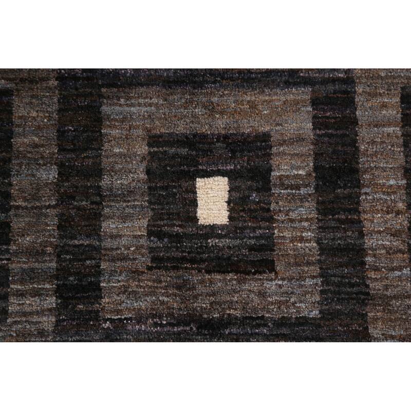 Contemporary Gabbeh Kashkoli Wool Area Rug Hand-knotted Bedroom Carpet - 5'3" x 7'11"