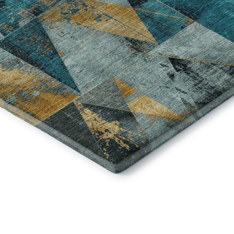 Premium Washable Super Soft Contemporary Mosaic Mayfield Rug