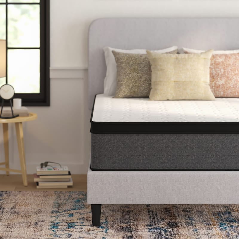 13" CertiPUR-US Certified Euro Top Hybrid Pocket Spring Mattress in a Box