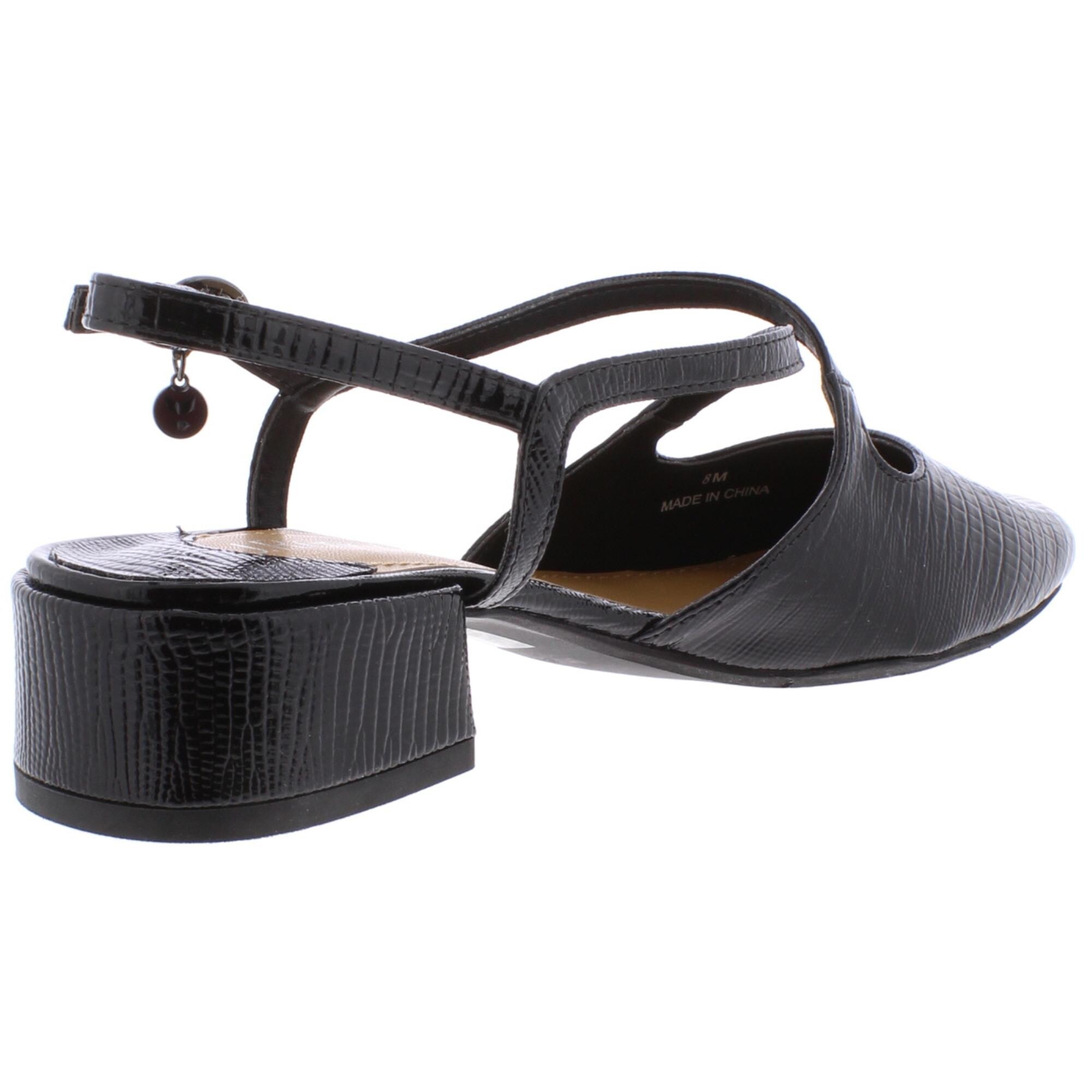 J.Renee Womens Charolette Closed Toe Slingback Classic Pumps