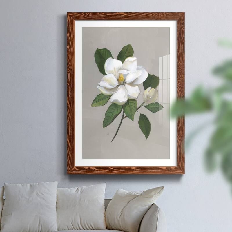 Botanical Magnolia-Premium Framed Print - Ready to Hang