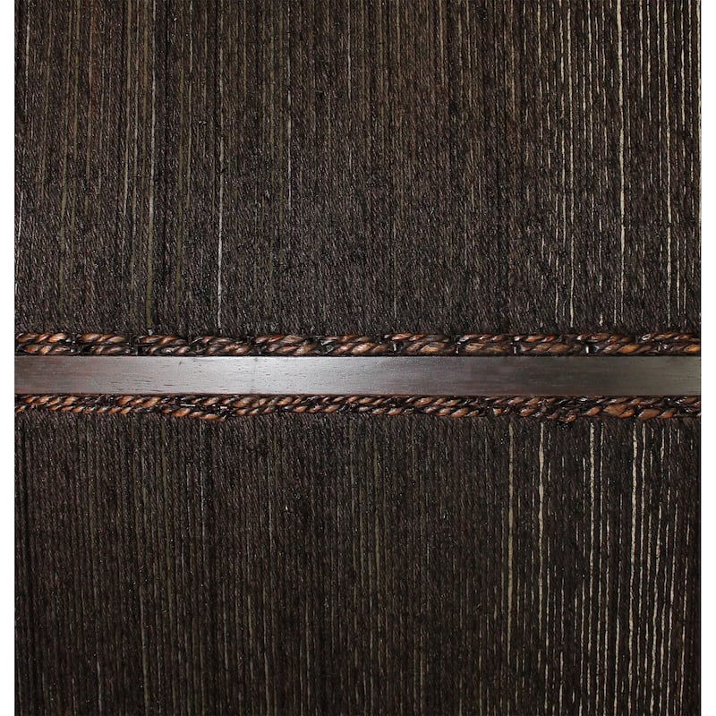 Yetta 72 x 72 Indoor Outdoor Folding Screen Room Divider, Handmade, Brown