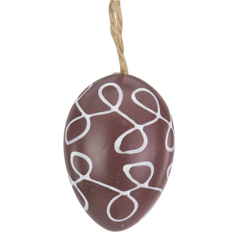 Set of 27 Spring Easter Egg Ornaments 2.25" - Brown