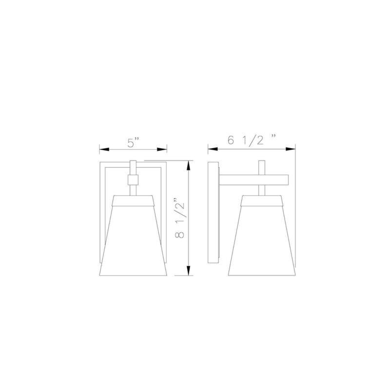 Bellevue ZWS63188 Darbie 9" Tall Wall Sconce