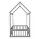 preview thumbnail 34 of 34, Merax Wood House Bed with Fence and Door