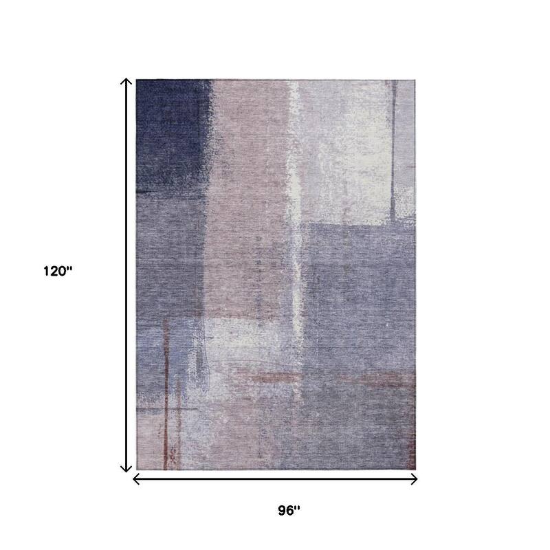 HomeRoots Abstract Transitional Rectangle Outdoor Rug