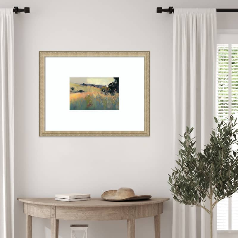 Tranquil Plains No. 2 by Elara Yasna Wood Framed Wall Art Print