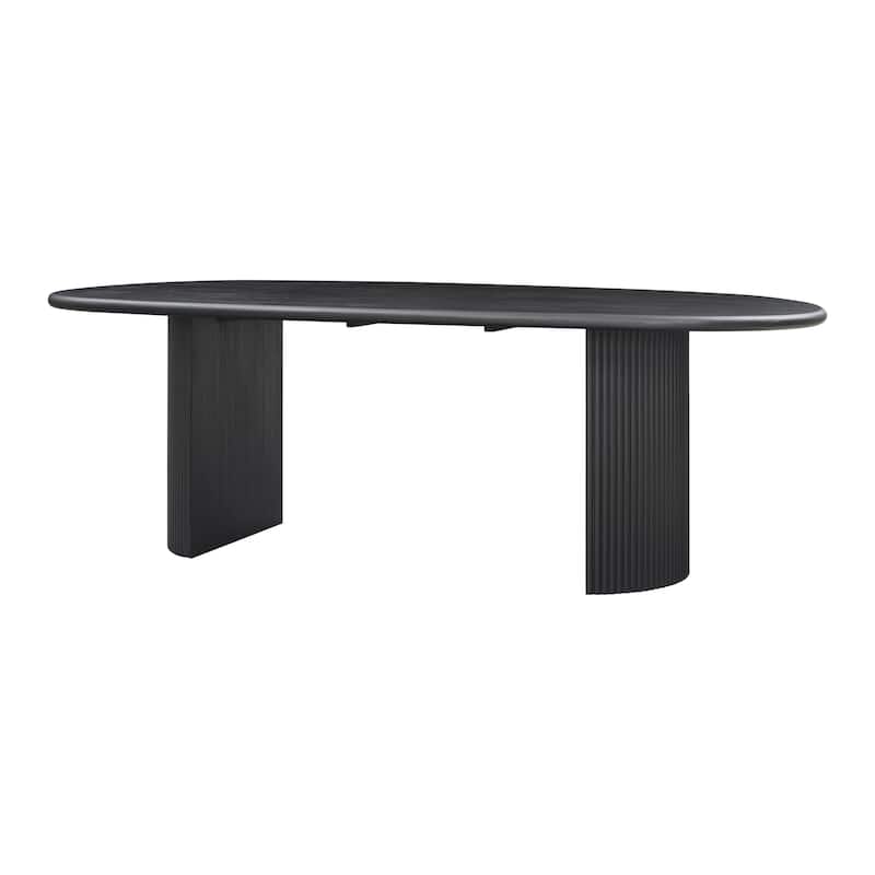 NPD Furniture Aniston 93 Inch Oval Dining Table - Black