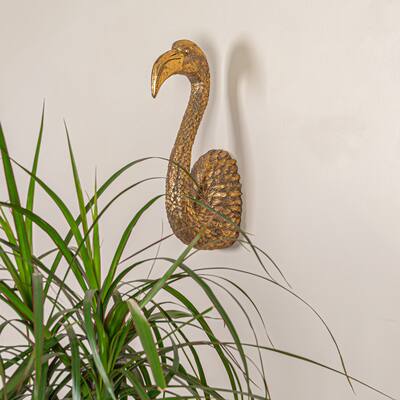 Decorative Resin Bird Bust Wall Décor - 5.8"L x 3.8"W x 11.8"H