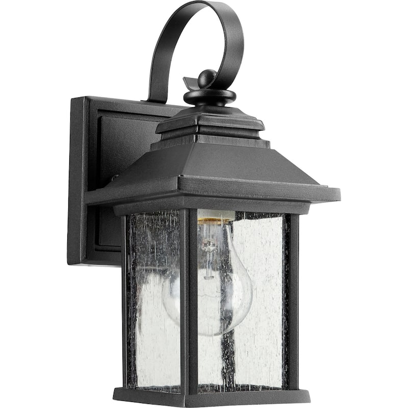 Quorum International Pearson Single Light 10" Tall Outdoor Wall Sconce - Noir